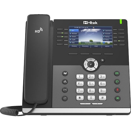 Htek Executive Business IP Phone Up to 16 Sip Accounts Bluetooth&WiFi Integrated 4.3” TFT-LCD, 480 x 272 UC926E