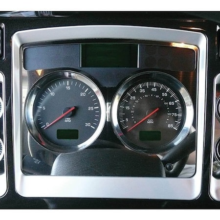 KENWORTH W900L YEAR 2024 STAINLESS STEEL SPEEDOMETER TACHOMETER TRIM PANEL Replacement Body Panel