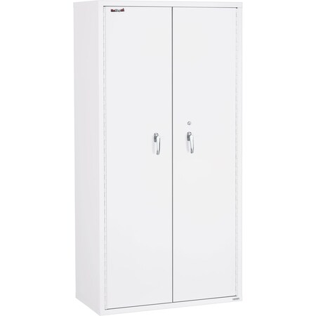 Fireking Storage Cabinet, 1 Hr Fire, 72" H, end tabs, Legal Arctic White CF7236-MDAW-LGL