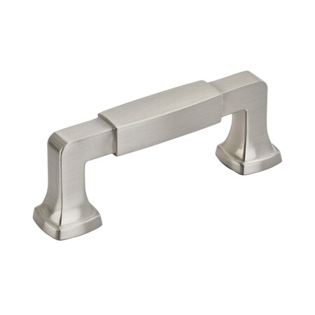 Amerock Stature 3 in 76 mm Center-to-Center Satin Nickel Cabinet Pull BP36891G10