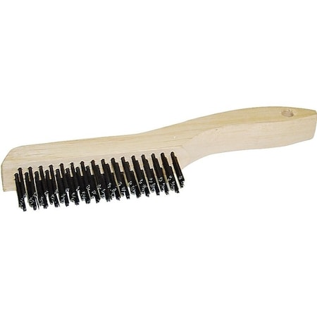 Prosource Wire Brush, Zinc Bristle, 3/4 in W Brush, 10-1/4 in OAL TGE-SWB416