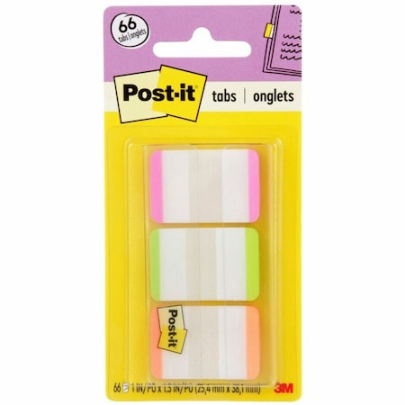 Post-It PostitDurable Tabs 686LPGO, 1"x1.5, PK24 686LPGO