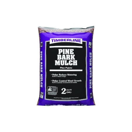 Timberline Mulch Natural Pine Bark 2 cu ft Natural 7021166