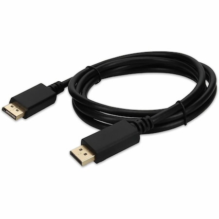 Add-On ADDON 6FT DISPLAYPORT MALE TO MALE BLACK CABLE MAX RESOLUTION UP TO 3840X2160 4 DISPLAYPORT14MM6F