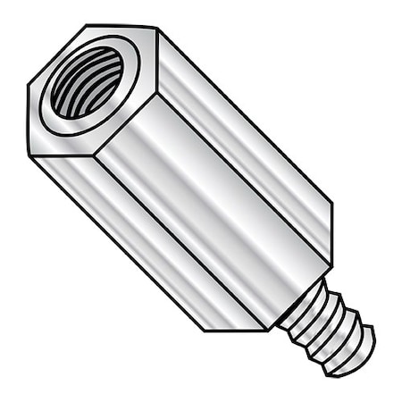 Zoro Select 6-32X9/16 No 5/16 Hex M-F Standoffs Aluminum, 1000Pk 310906HMA