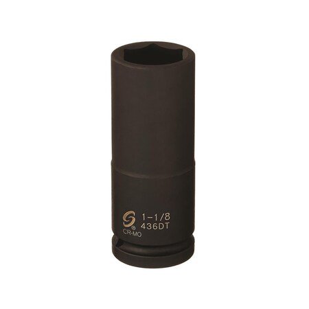 Sunex 3/4 in Drive 1-1/8 in Deep Thin Wall Impact Socket 436DT