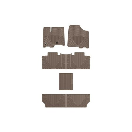 Weathertech Tan, Front, Rear, and Rear All Weather Floor Mats WTCT292244247245