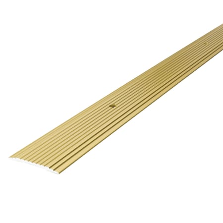 M-D Building Products 1-1/4 In. X 36 In. Satin Brass Aluminum Seam Binder w/ Screw Nails 79012