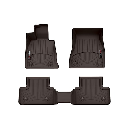 Weathertech Cocoa, Front and Rear Floorliners 471845-1-3