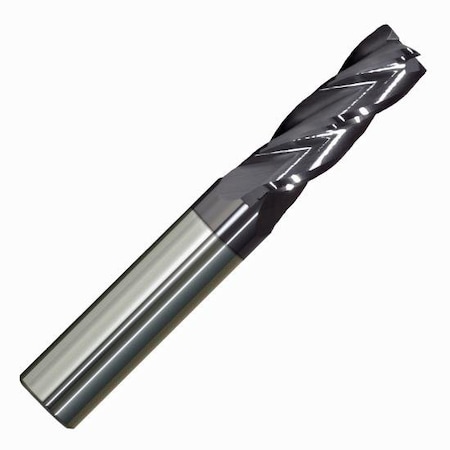Monster Tool 4 Flute Long Length Adv. Perf. End Mill, Single End Corner R, 1/8in dia, .125 R, AlTiCrN Finish 284-000396