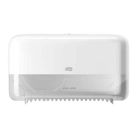 Tork Toilet Paper Dispenser, Plastic, White 473200
