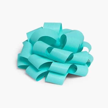 Nashville Wraps 3-1/2 Aqua Blue Self Adhesive Textured Pom Gift Bows, 25PK 23TAQ
