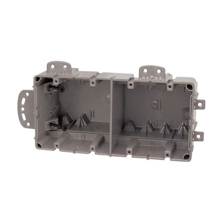 Southwire 67 cu-in, Outlet Box Type, 4 Gangs, Polycarbonate, Rectangular Shape MSBMMT4G