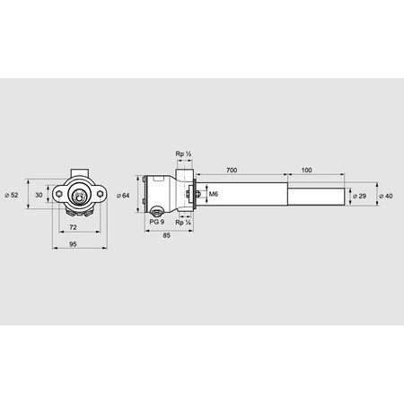 Honeywell Kromschroder BRNR, ZKIH 700/100R PILT KS84214070