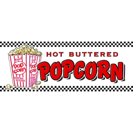 Signmission Popcorn, 12 Inch, Decal D-Popcorn