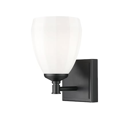 Z-Lite Oren 1-Light Vanity, 5.25 in W, Matte Black 7004-1V-MB