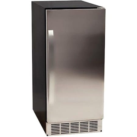 Edgestar 15 Inch Wide 25 Lbs Capacity BuiltIn Ice Maker with 50 Lbs Daily Ice Production Pump Included IB450SSP
