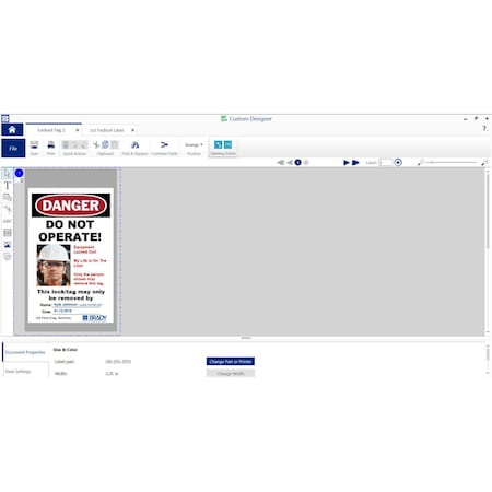 Brady LabelPrinterSoftware, E-MailwithCode BWS-DPP-VWS
