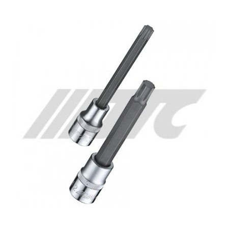 Jtc Auto Tools 1/2 in Drive Long Socket Bit, T55 Torx, 120mm, For Deep Torx Fasteners 45555120