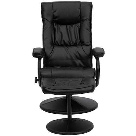 Flash Furniture Black LeatherSoft Recliner with Ottoman BT-7862-BK-GG