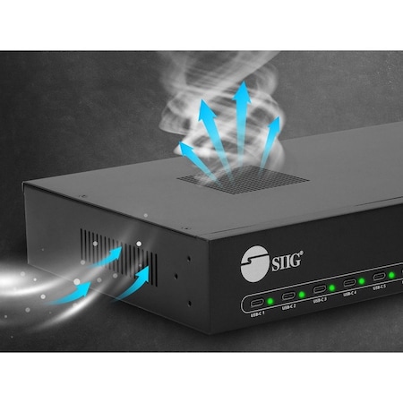 Siig INDUSTRIAL GRADE POWER CHARGING STATION ADDS 16 USB-C CHARGING PORTS, 600W POWER ID-US0A11-S1