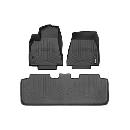 Weathertech Black, Front and Rear Floorliners 441597-1-2