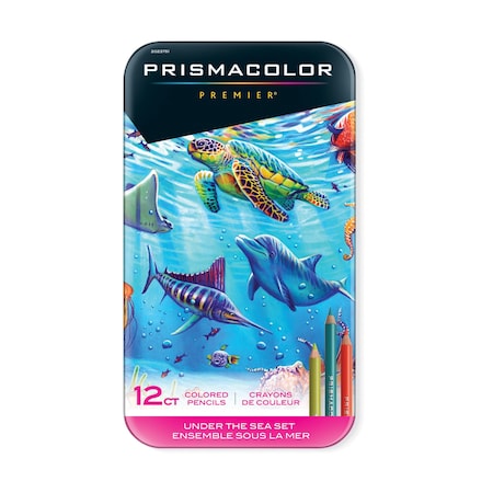 Prismacolor Premier Colored Pencils, Soft Core, Under The Sea Set, 12-Piece Set 2023751