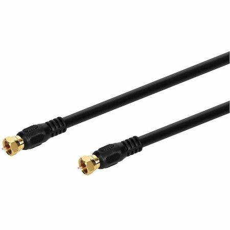 Monoprice Coaxial Cable, RG-6, 3 ft., Black 3030