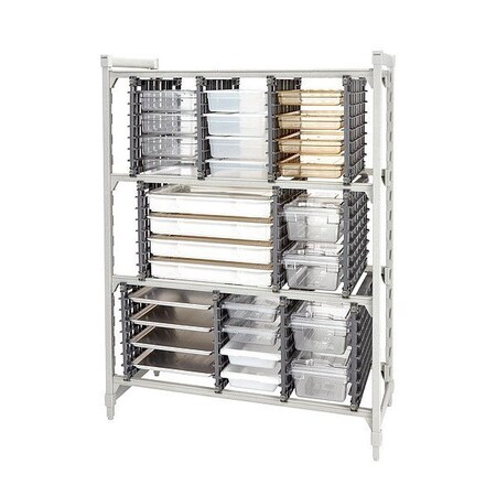 Cambro Storage Rack, Brushed Graphite CSUNVR24580