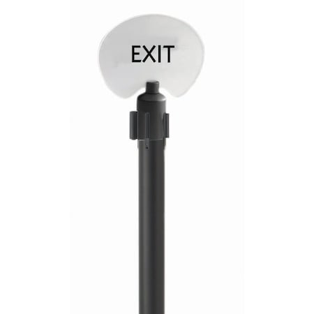Aarco Frameless EXIT Oval Sign FOS-2