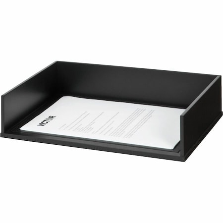 Victor Technology Letter Tray, Black, Wood, 13 1/2 in W, 10 3/4 in L, 3 1/10 in H, 1 Number of Compartments 1154-5