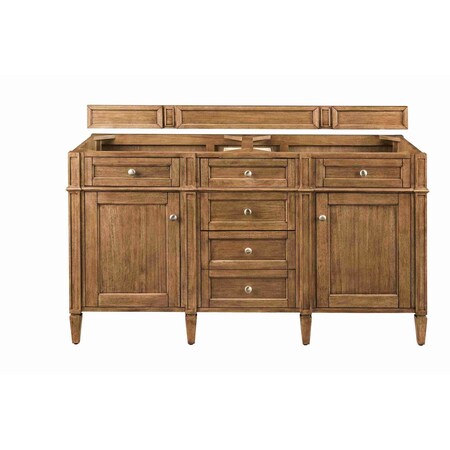James Martin Vanities Vanity, without top, Saddle Brown, 59.8 in W x 22.9 in D, 650-V60D-M-SBR