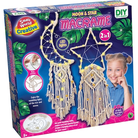 Small World Toys Moon & Star Macrame Kit 9721609