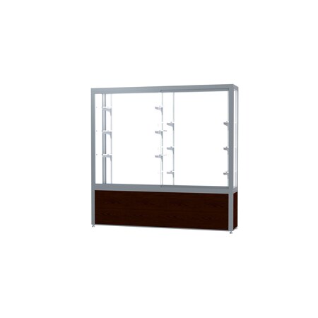 Ghent Display Case 72x66x16, White, Satin 10406WB-SN-W