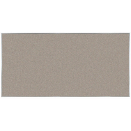 Aarco VIC Cork Bulletin Board w/ a Clear Satin Anodized Aluminum Frame, Brown Rice 48''Hx96''W DW4896187