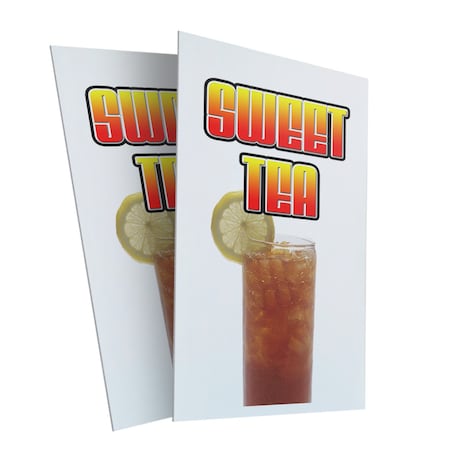 Signmission Sweet Tea, Plastic Signs Only 24 Inch x 36 Inch, Corrugated Plastic, 2PK CSB-2436-2PACK-Sweet Tea