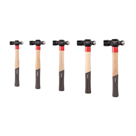 Tekton Ball Peen Hammer Set, 5-Piece (8, 12, 16, 25, 32 oz.) HMA95002