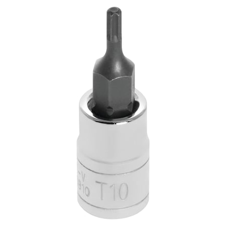 Performance Tool 1/4 In Dr. Star Bit Socket T10, W36810 W36810