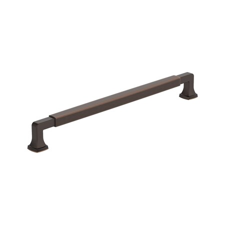 Amerock Stature 10-1/16 inch 256mm Center-to-Center Oil Rubbed Bronze Cabinet Pull BP37400ORB