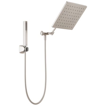 Delta Universal Showering Components 10 inch Raincan Shower Head & Held Combo 75527-SN
