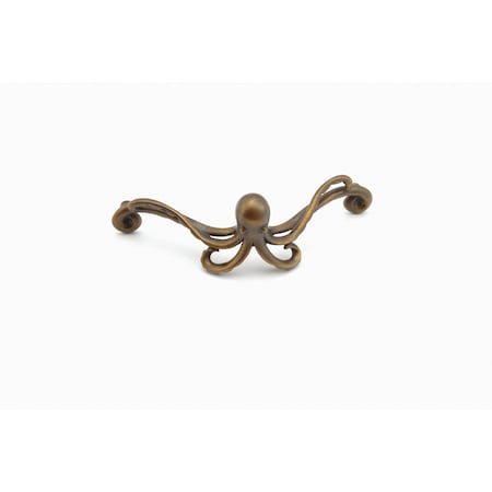Schaub 4-1/4in Center to Center Symphony Nature Octopus Cabinet Pull Estate Dover Finish 918-ED