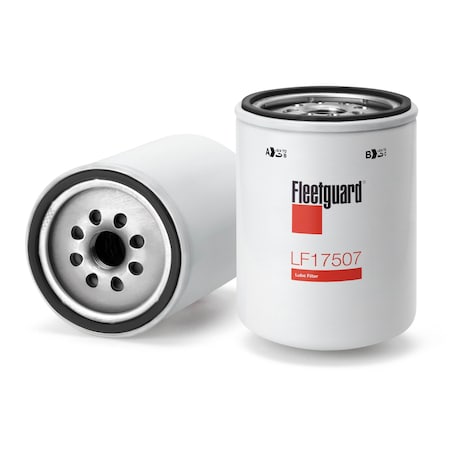 Fleetguard Oil Filter, 6 in L, Spin-On LF17507