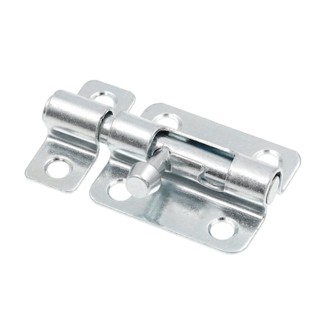 Prime-Line Door and Gate, Slide Barrel Bolt Latch 2-1/2 inch with Screws, Zinc Plated, Rust Resistant U 117530
