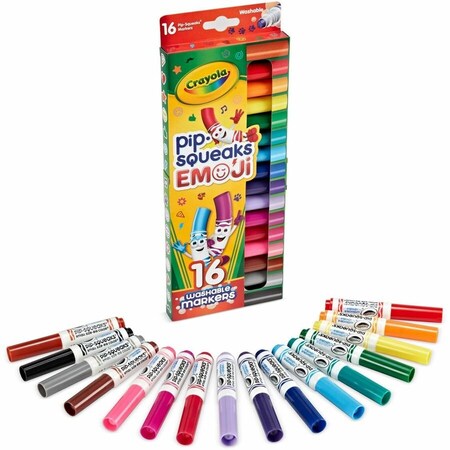 Crayola Pip Squeaks Emoji Stamp Markers, 16PK 588717