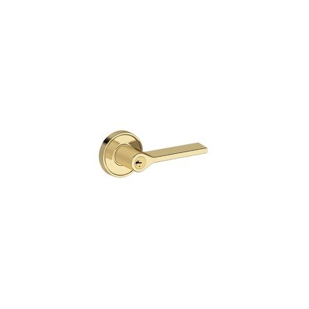 Baldwin Residential Door Levers Keyed Entry Reversible Non-Lacquered Brass ENANARRR031SMC