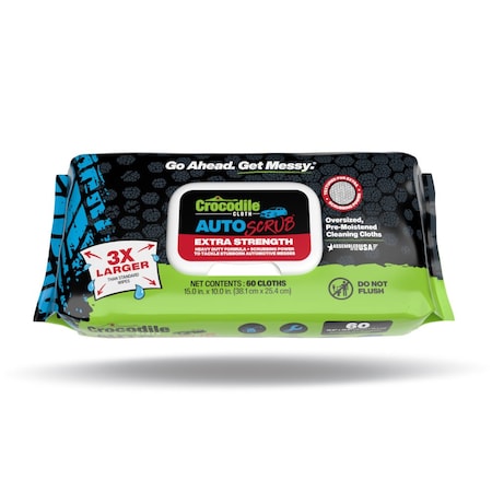 Crocodile Cloth Auto Scrub, 60PK 6935-060