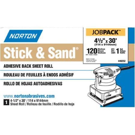 Norton Co 4.5 x 10 yards 120 Grit Disc Sanding Roll 3310935