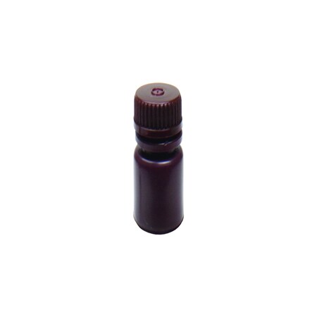 United Scientific Reagent Bottle - Narrow Mouth - 4 ml, Amber, HDPE, 72PK 33421