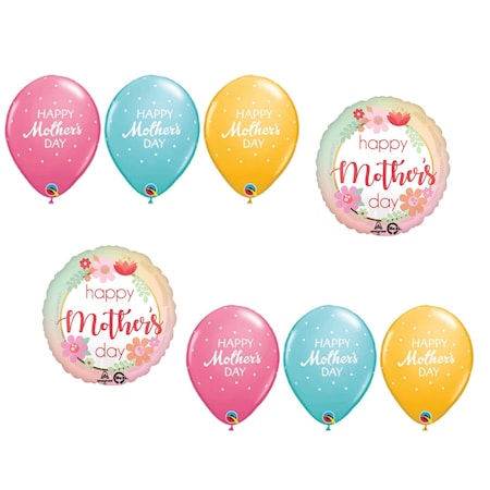 Loonballoon Mother's Day Theme Balloon Set, Standard Size Mother's Day Filtered Ombre Balloons LB-87735
