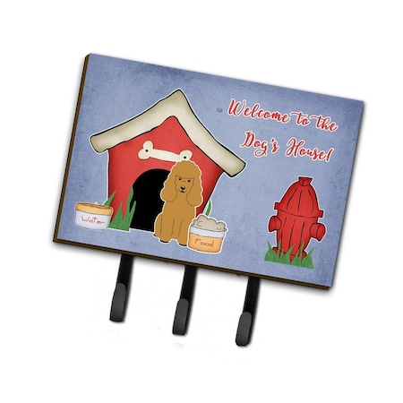 Carolines Treasures Dog House Collection Poodle Tan Leash or Key Holder BB2823TH68